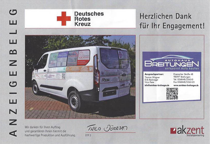 Deutsches Rotes Kreuz - Autohaus Breitungen